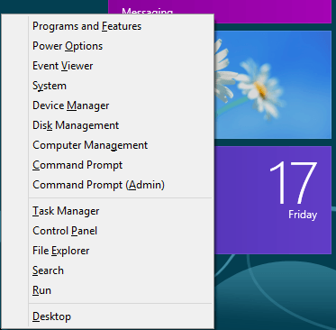 Windows 8 raccourcis