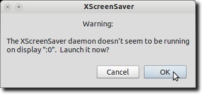 Activer le démon XScreensaver