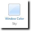 Sélectionner le paramètre de couleur de la fenêtre