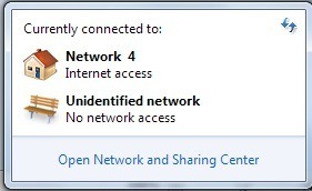 pas d'accès au réseau