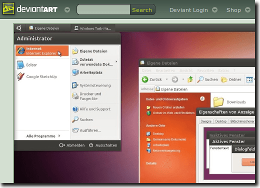 Thème Lumière Ubuntu Deviantart Page