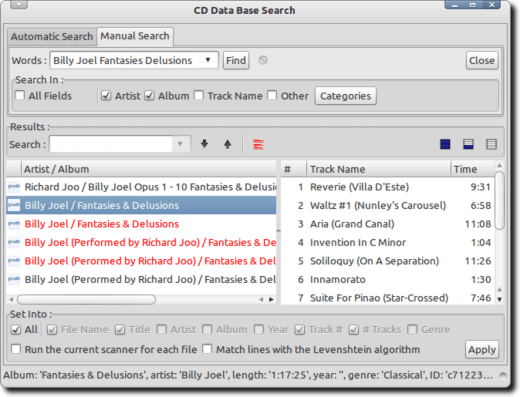 CD DataBase Recherche