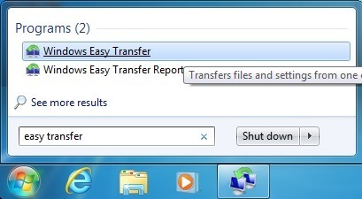 Windows transfert facile