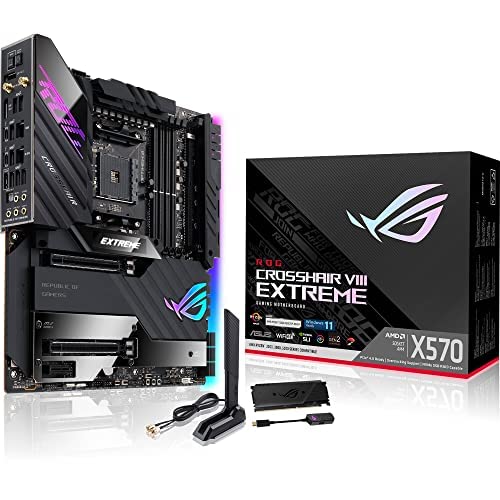 ASUS ROG Crosshair VIII Extreme AMD AM4 X570/X570S EATX Gaming Carte mère
