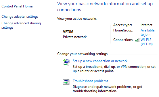 Windows 10 paramètres réseau