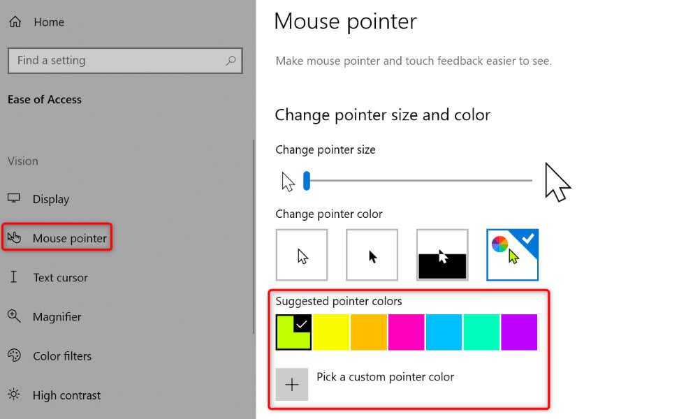 Changez la couleur de votre curseur sous Windows image 2