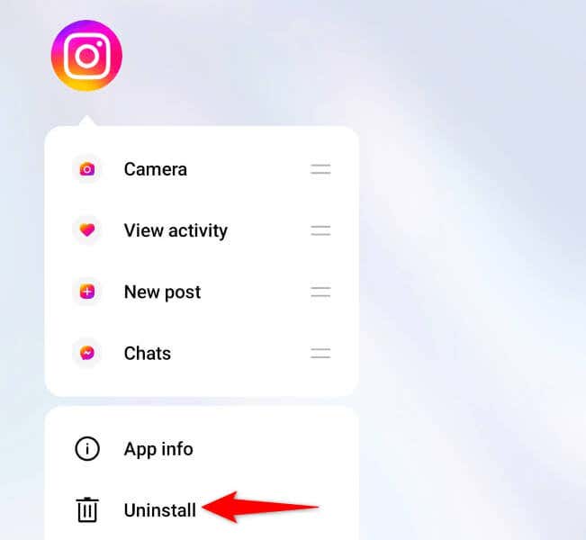Supprimer et réinstaller Instagram sur votre téléphone image