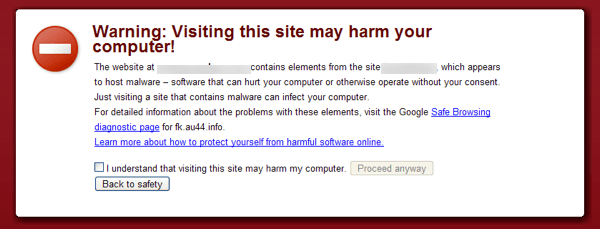 malware de site Web
