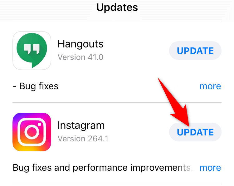 Mettre à jour Instagram pour iOS ou Android image 2