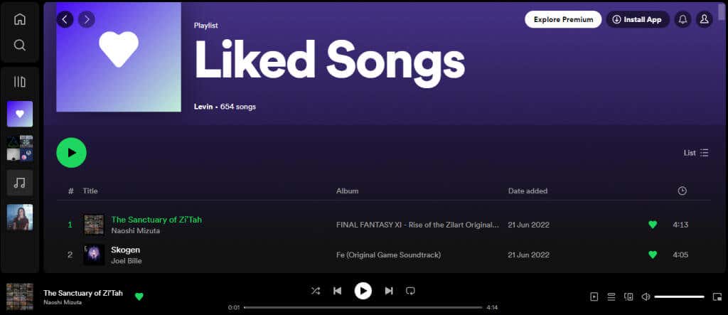 Comment mélanger une liste de lecture Spotify sur le Web image 2