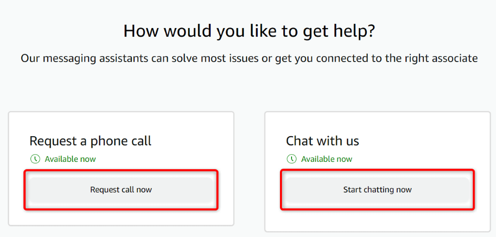 Contactez l'équipe d'assistance Amazon image 2